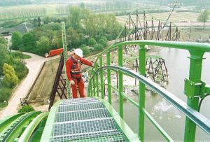Permanent fall protection HonoRail 8800 Hight Safety maintenance Rollercoaster