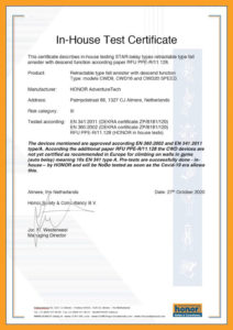 Certificat-ISO-HONOR-manufacturing process-PBM-Regulation-EU-2016-425-Module-C2-01-724x1024