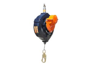 FPED33-fall-arrest-block,-max.-33-m-(108 ft)-with-automatic-descender-side-view