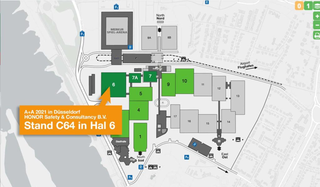 Floorplan-A+A-HONOR-Safety&Consultancy-Hall-6-booth-64