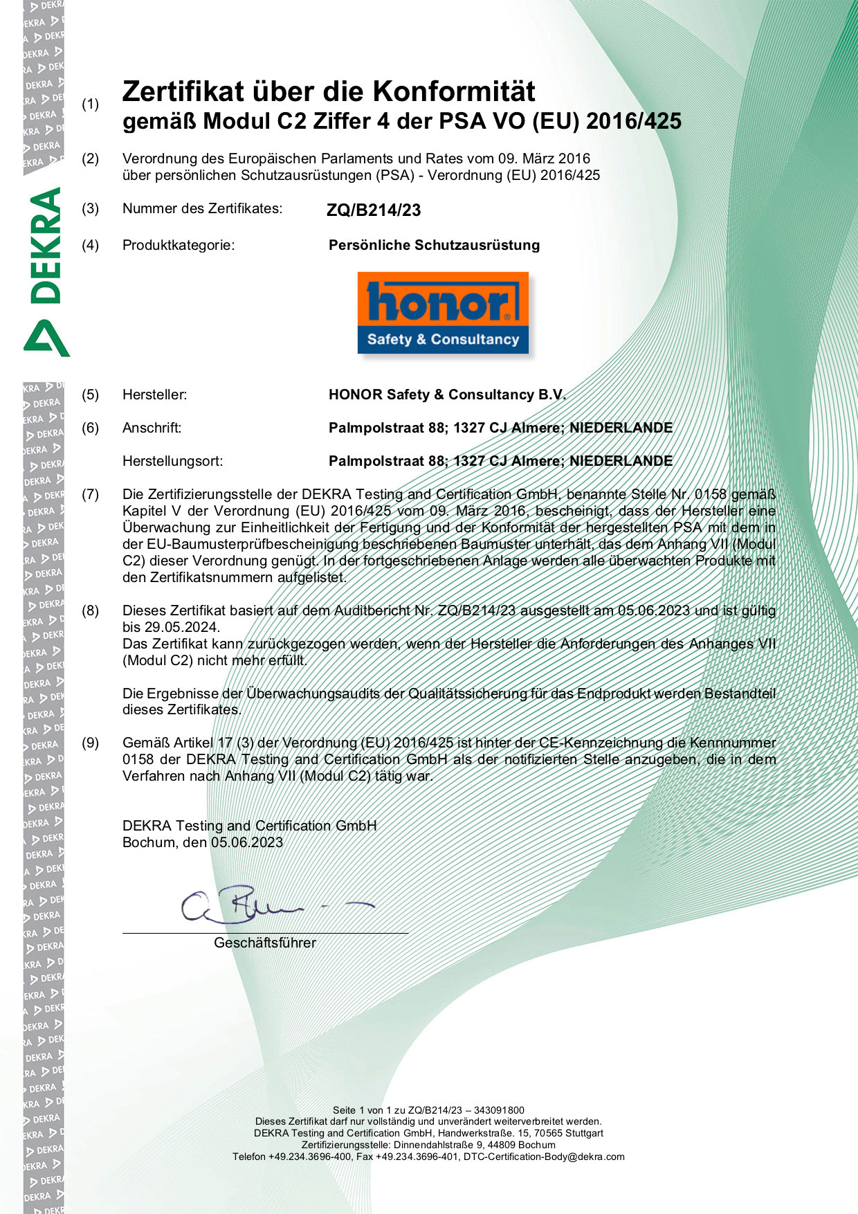 Production-certificate-no.-ZQ-B214-23---C2-Module---DEKRA---HONOR-Safety-2023