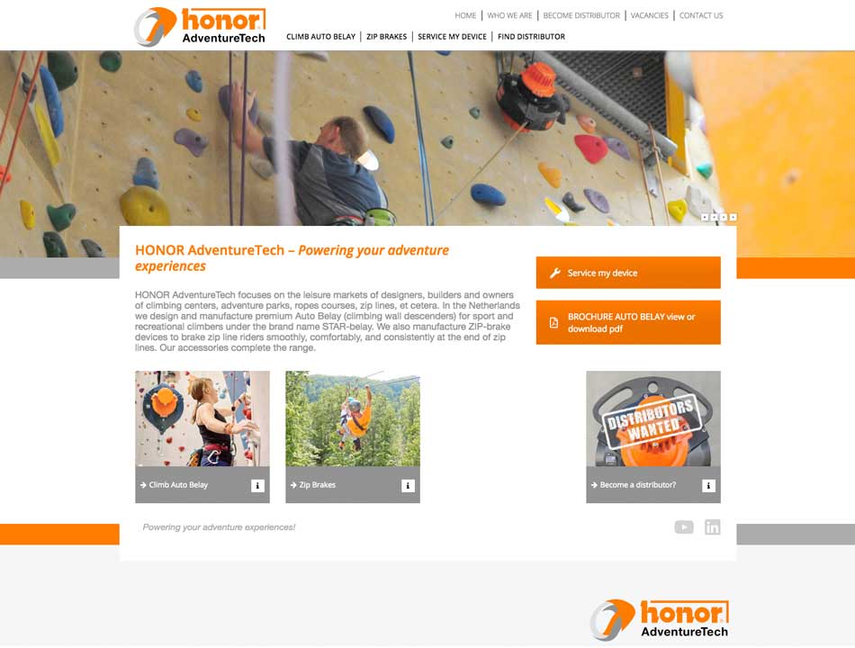 website HONOR AdventureTech